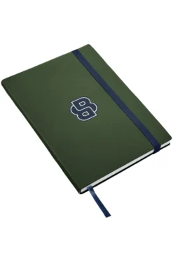 Green A5 notebook with Double B monogram