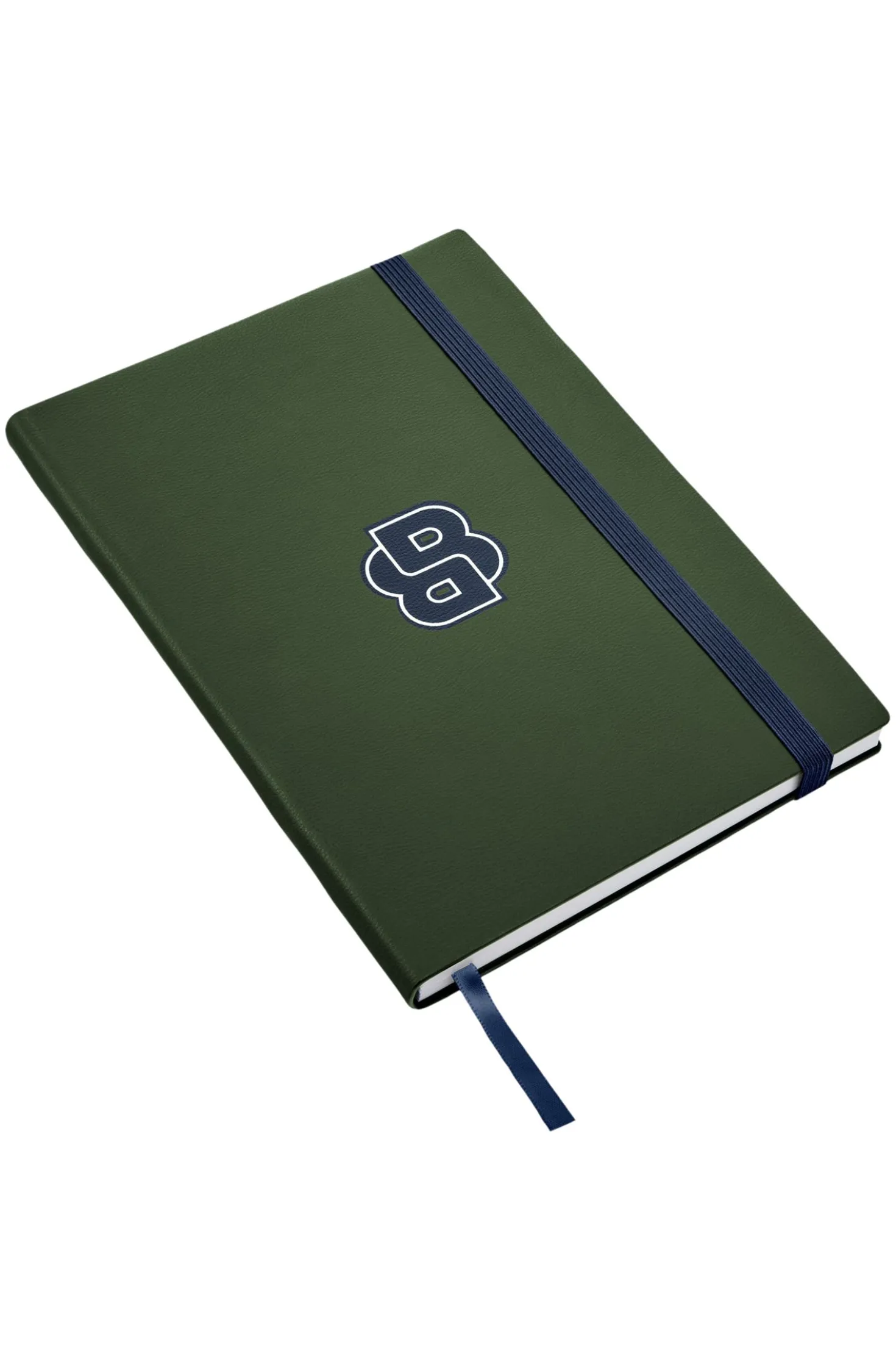 Green A5 notebook with Double B monogram