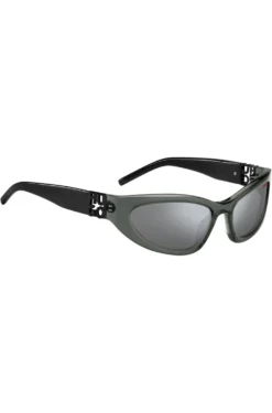 Grey-acetate sunglasses with 3D monogram