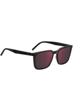 Grey sunglasses with textured temples