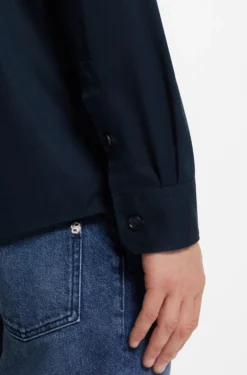 Heritage casual-fit shirt in compact cotton poplin