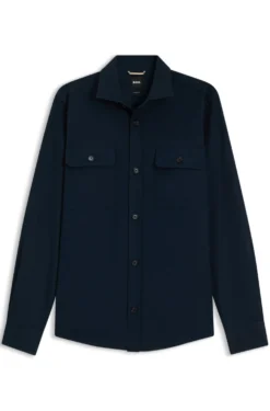 Heritage casual-fit shirt in compact cotton poplin