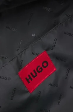 Holdall with wide-set logo detail