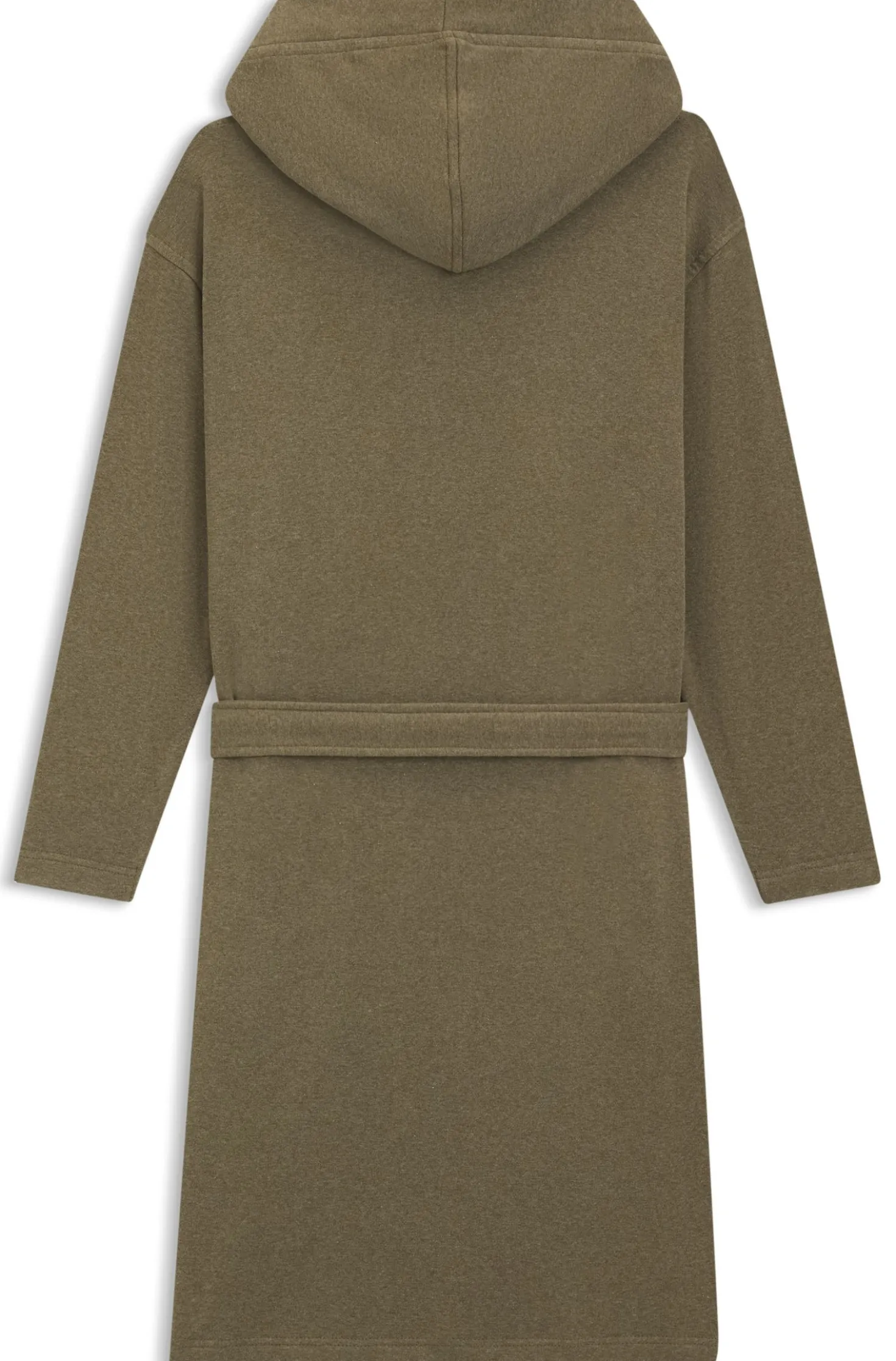 Hooded bathrobe in cotton jersey with Double B monogram