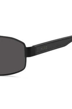 HUGO Eyewear Wrap-style sunglasses with rubber logo