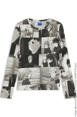 HUGO x Jujutsu Kaisen top with character prints