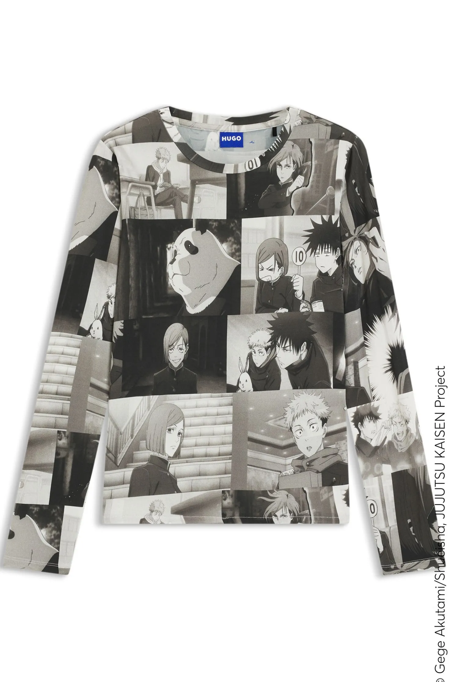 HUGO x Jujutsu Kaisen top with character prints