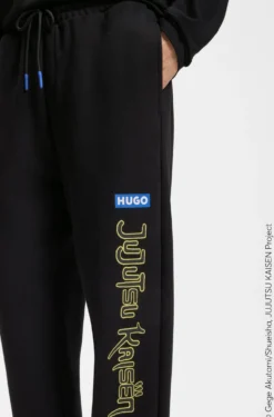 HUGO x Jujutsu Kaisen tracksuit bottoms in cotton terry