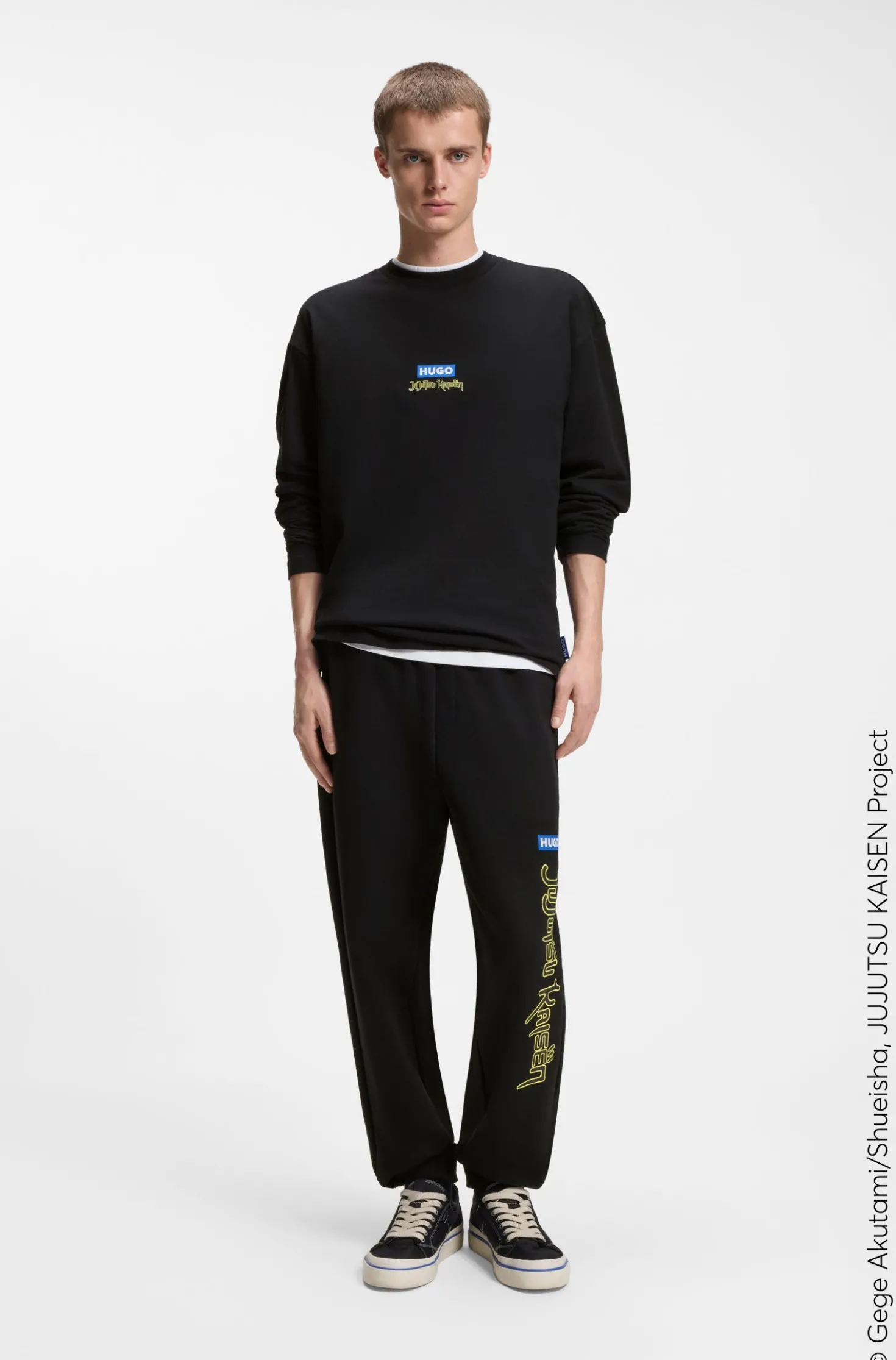 HUGO x Jujutsu Kaisen tracksuit bottoms in cotton terry
