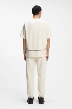 HUGO x RB cotton-blend T-shirt with contrast piping