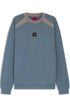 HUGO x RB cotton-terry sweatshirt with bull motif