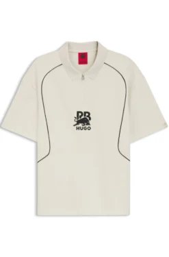 HUGO x RB polo shirt with bull motif