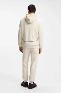 HUGO x RB stretch-cotton hoodie with bull motif