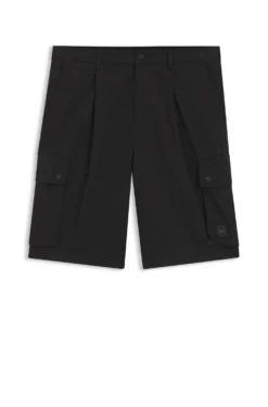 HUGO x RB stretch-cotton shorts with bull motif