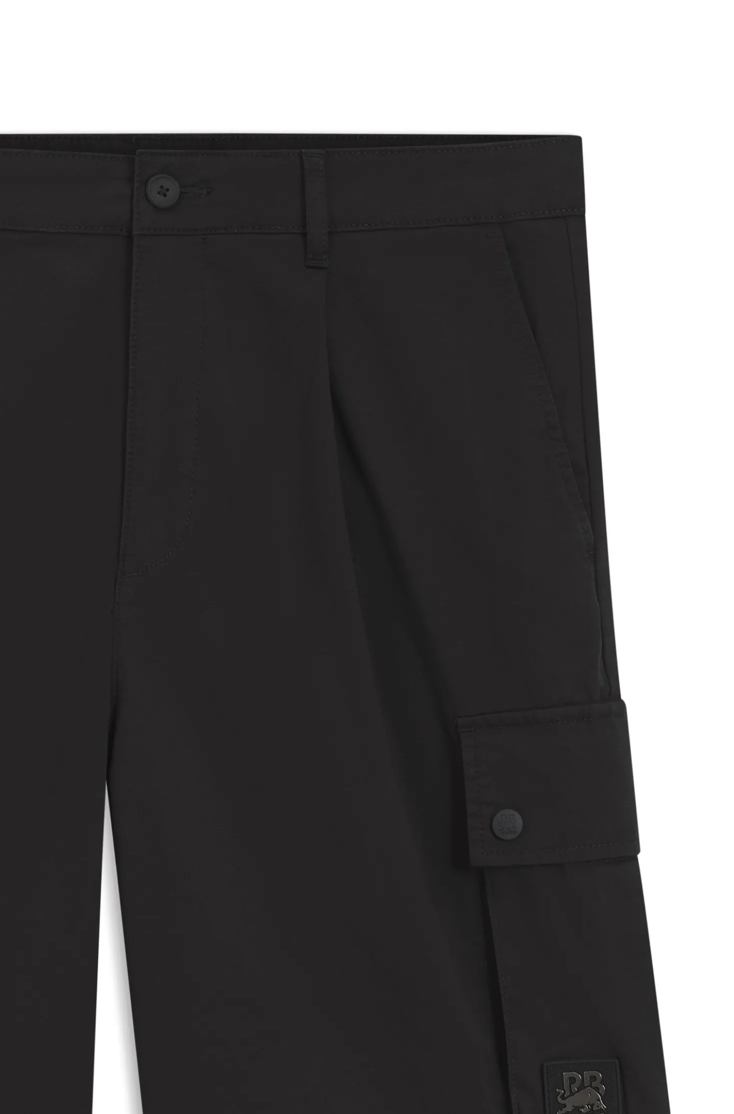 HUGO x RB stretch-cotton shorts with bull motif