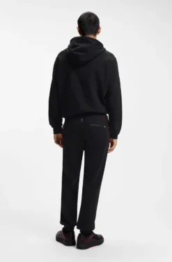 HUGO x RB stretch-cotton tracksuit bottoms with bull motif