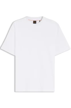 Interlock-cotton T-shirt with embroidered logo