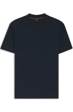 Interlock-cotton T-shirt with embroidered logo