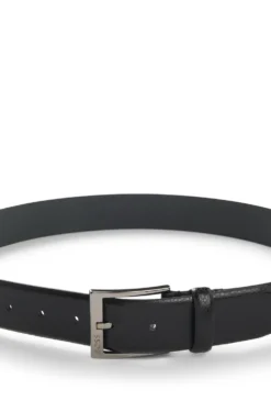 Italian-made belt in grained leather