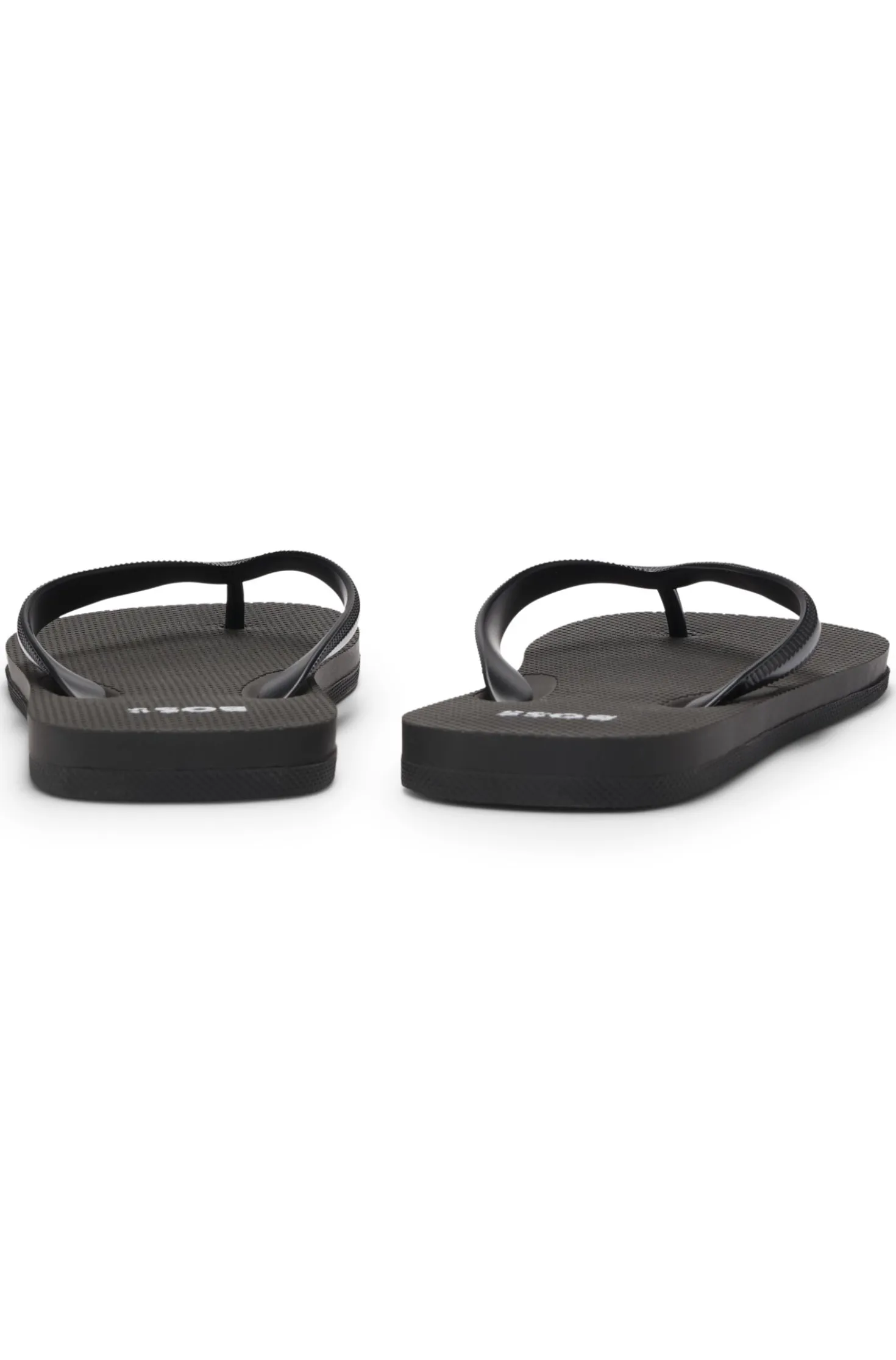 Italian-made flip-flops with contrast logo detail