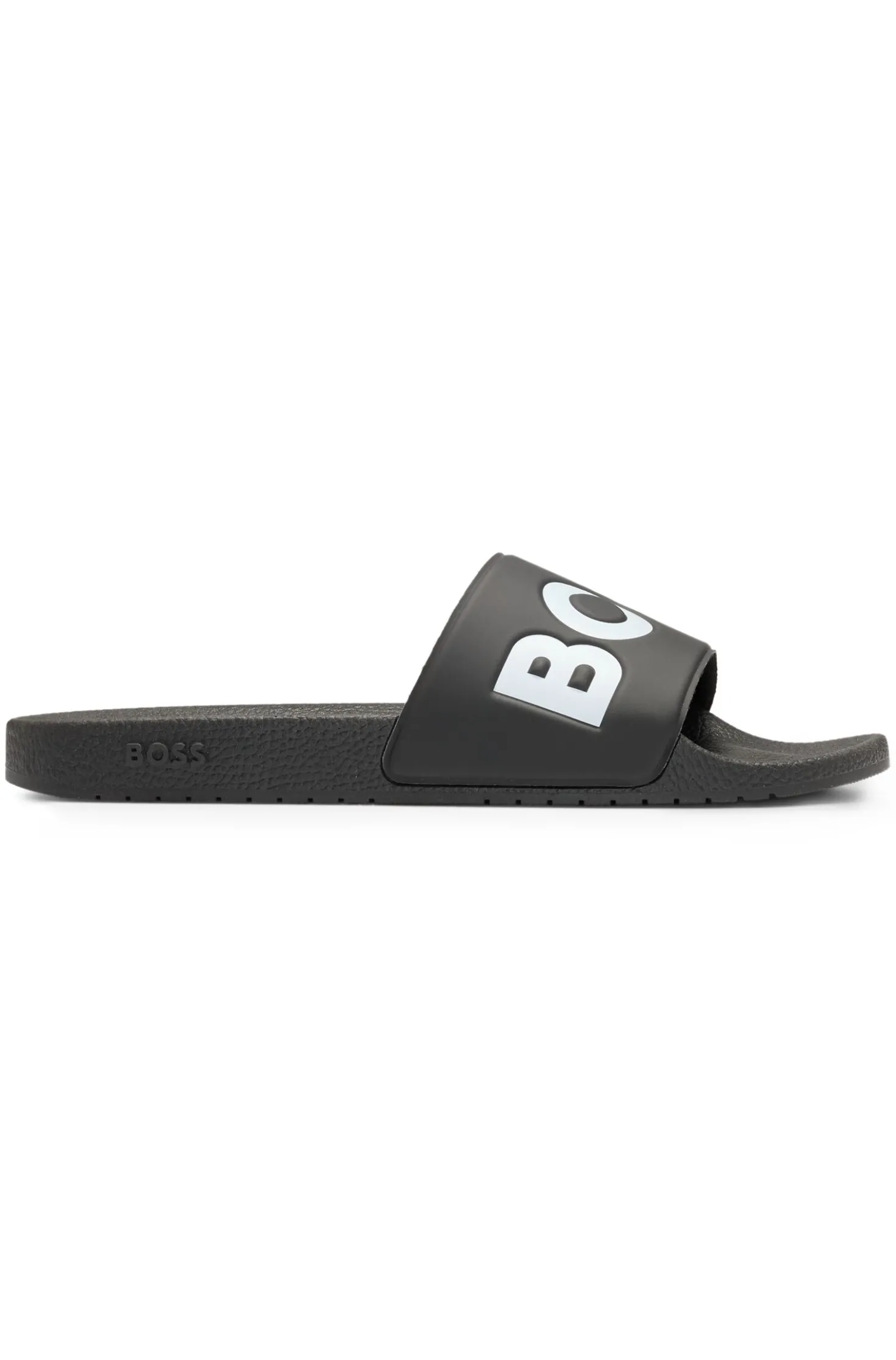 Italian-made slides with large logo detail