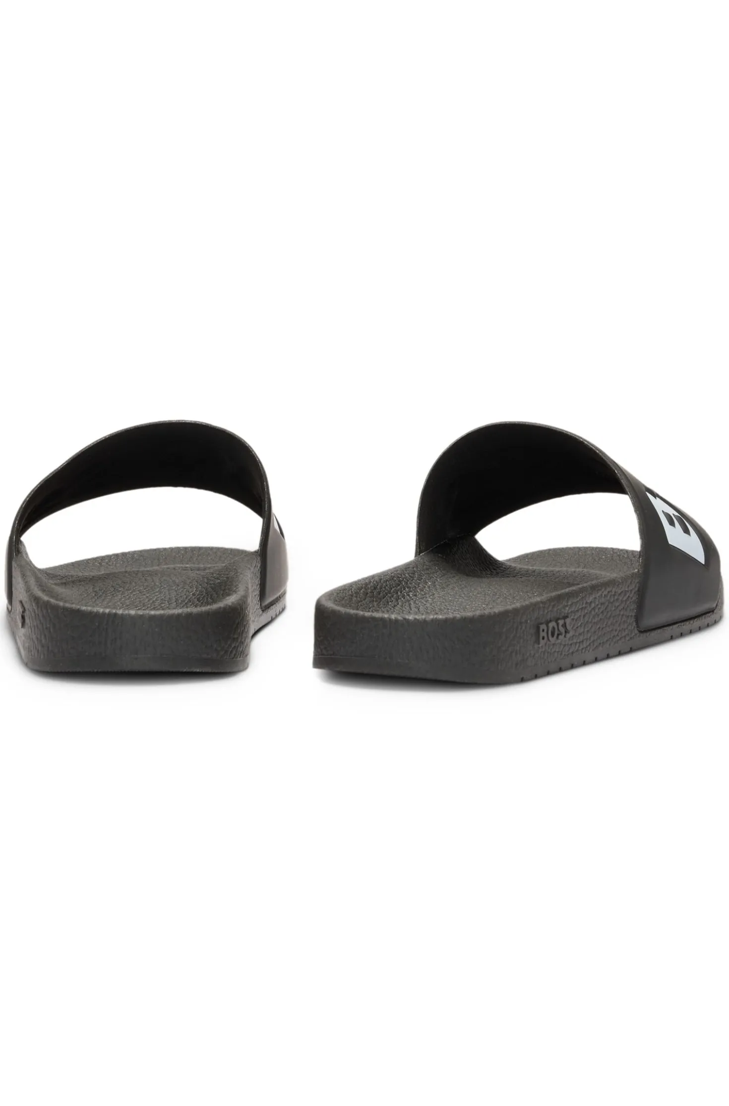 Italian-made slides with large logo detail