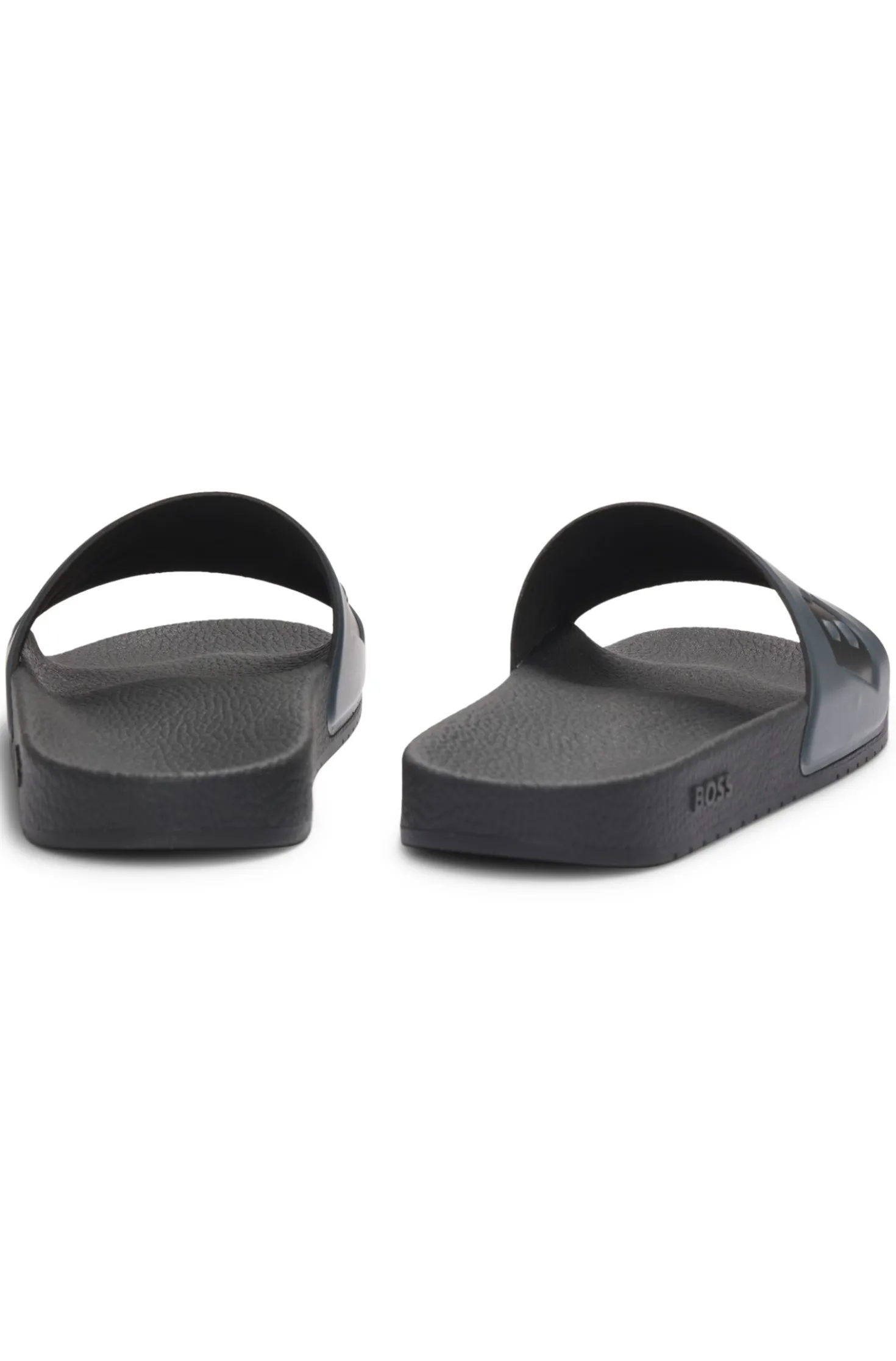 Italian-made slides with large logo detail
