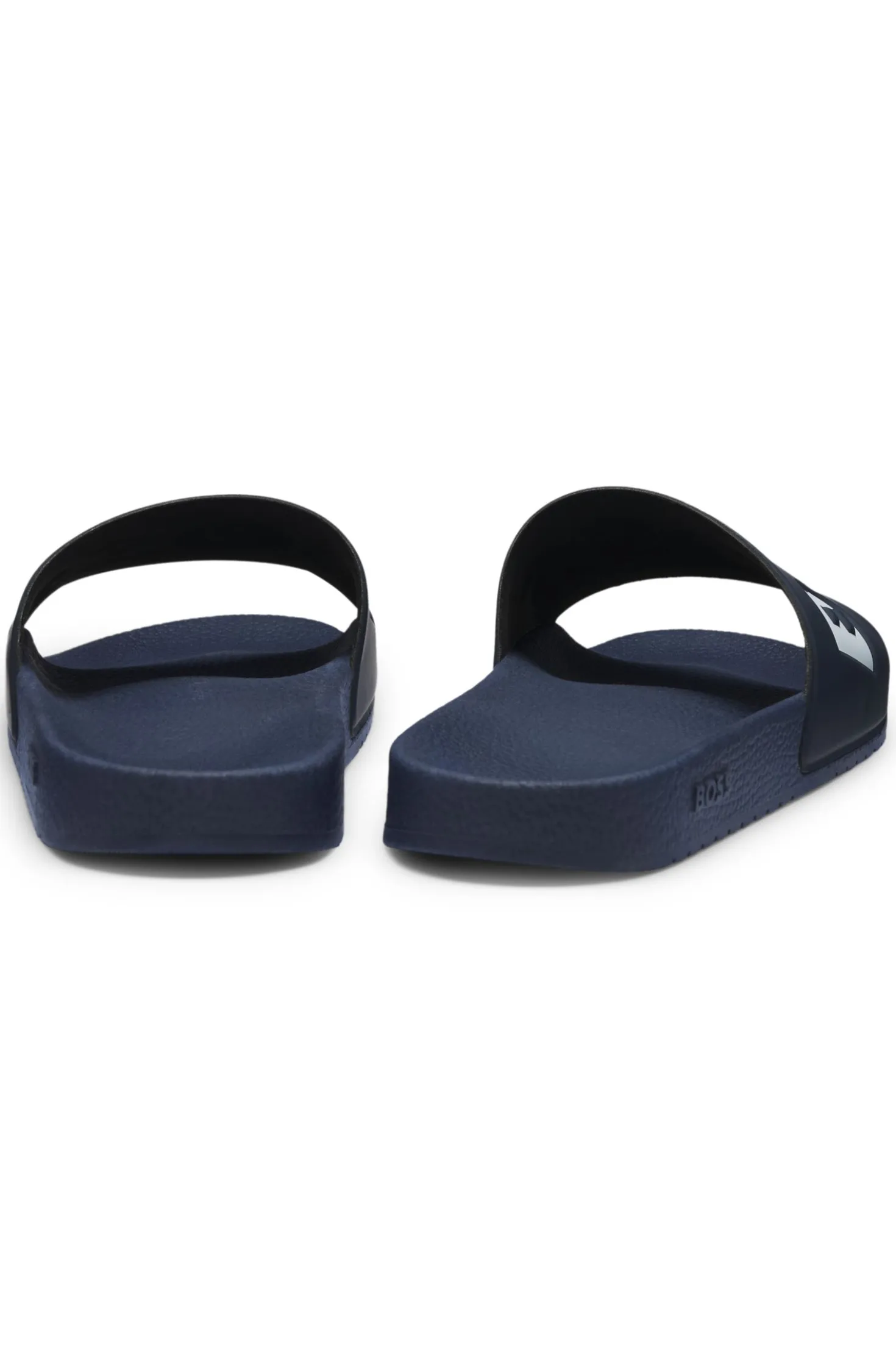 Italian-made slides with large logo detail