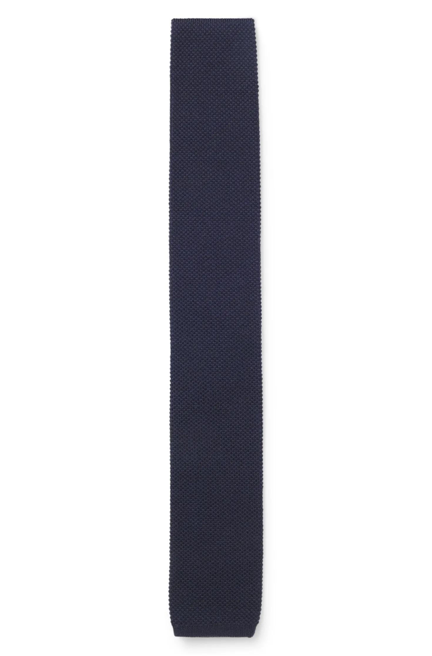 Jacquard-patterned tie in pure wool