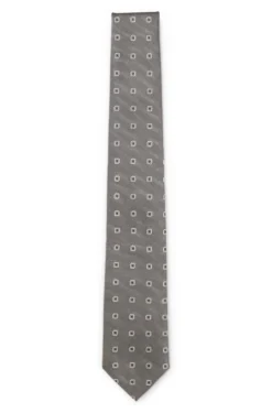 Jacquard-pattern tie in a silk blend