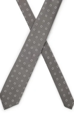 Jacquard-pattern tie in a silk blend