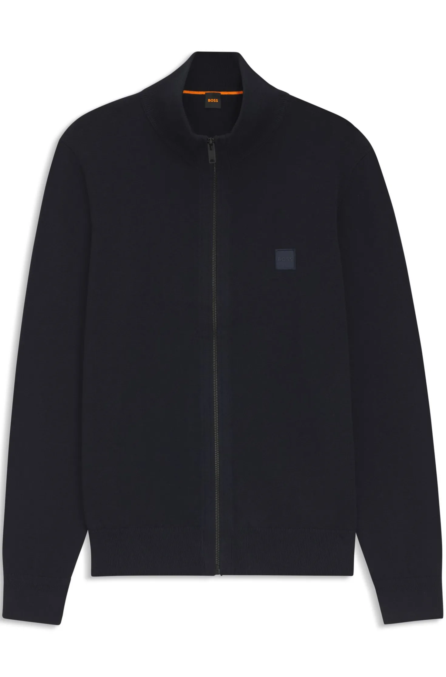 Knitted jacket in cotton and cashmere