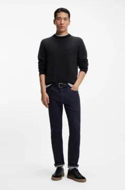 Knitted sweater in a cotton blend