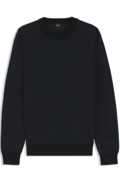 Knitted sweater in a cotton blend