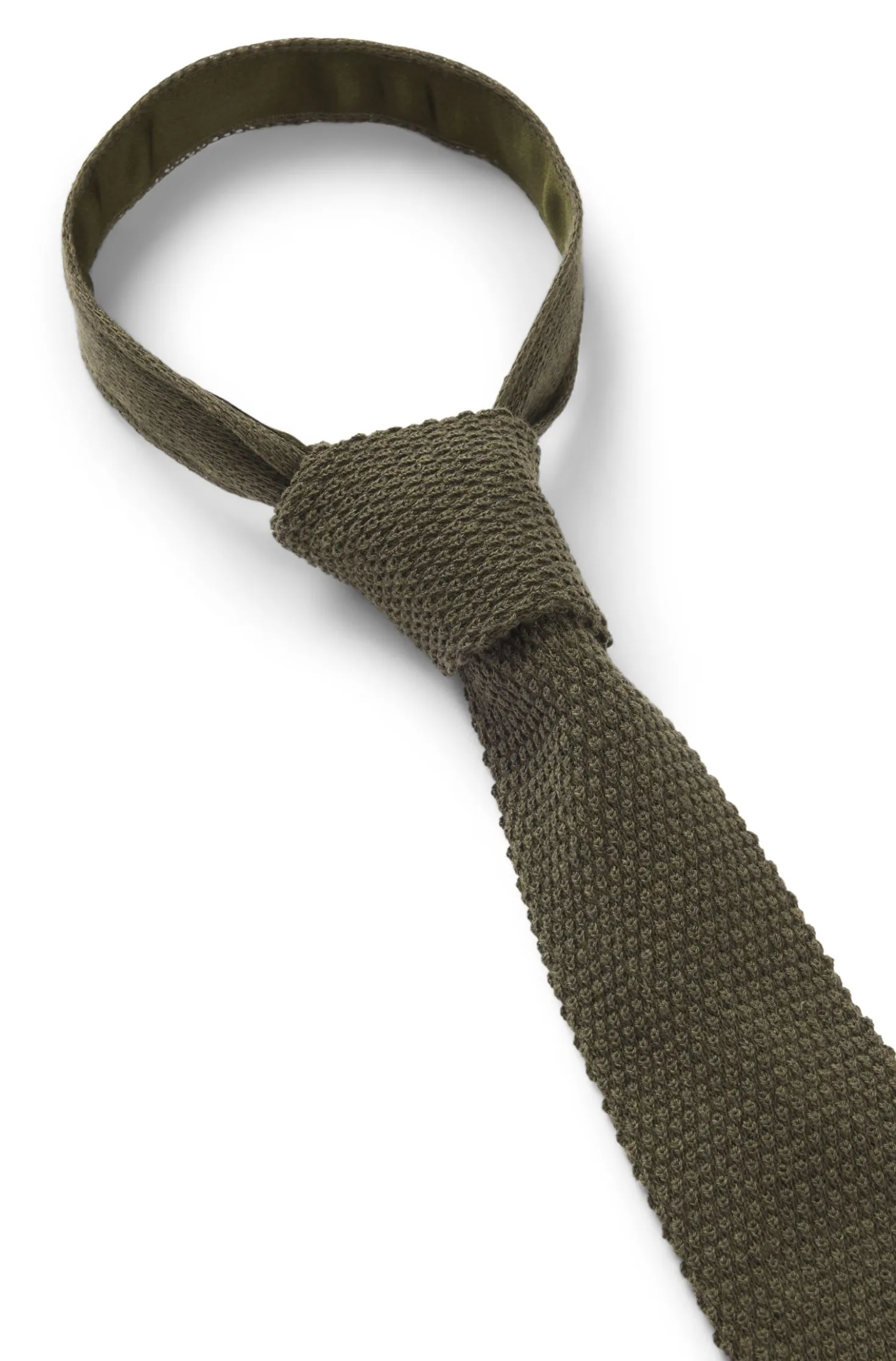 Knitted tie in cotton