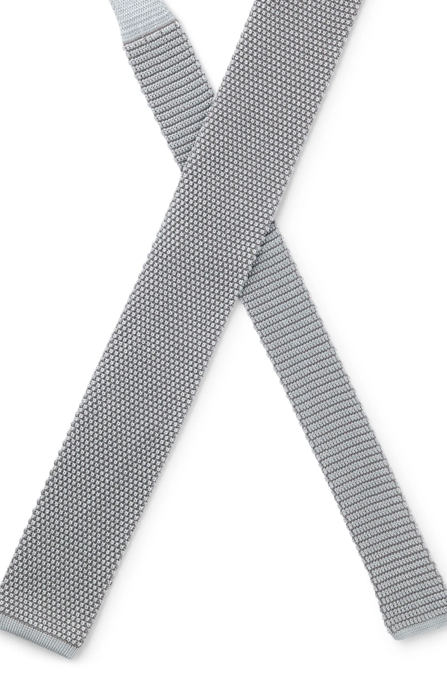 Knitted tie in silk