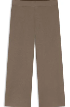 Knitted trousers in stretch fabric