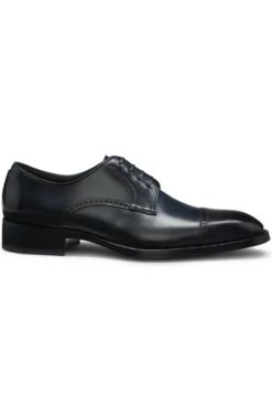 Leather Derby shoes with brogue details
