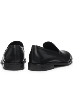 Leather loafers with Double B monogram trim