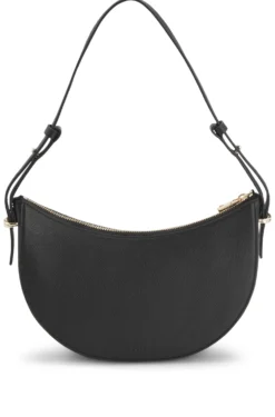 Leather shoulder bag with Double B monogram