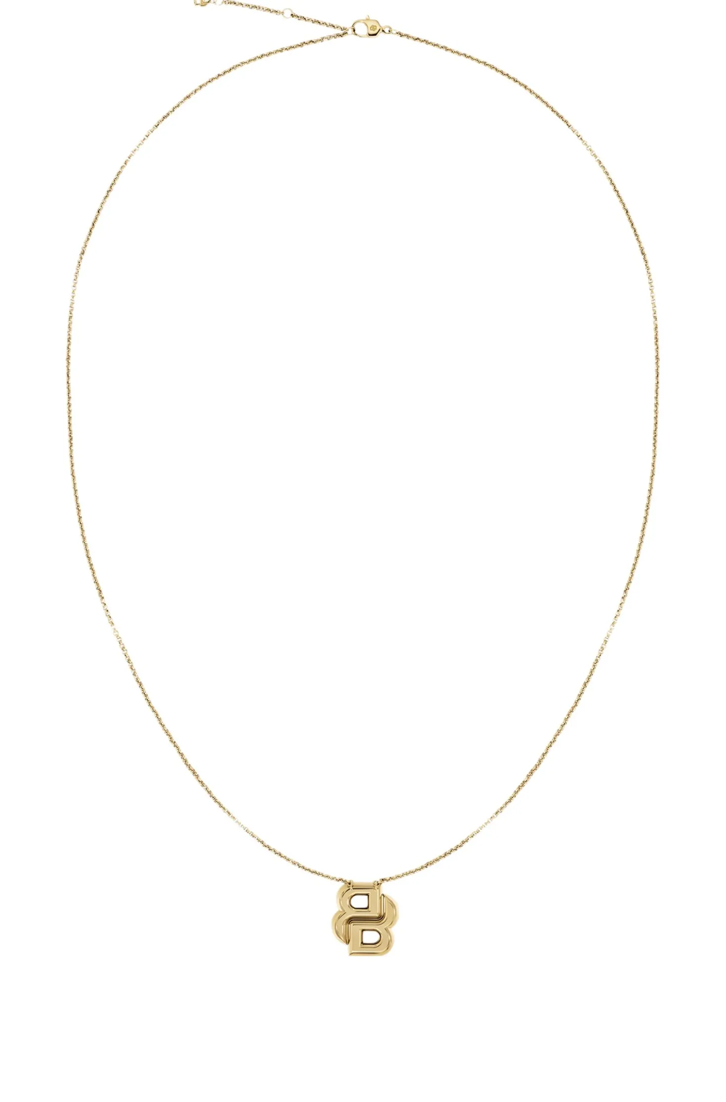 Light-yellow-gold-tone necklace with Double-B-monogram