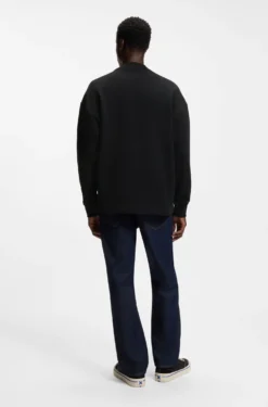 Logo-badge sweatshirt in pure cotton