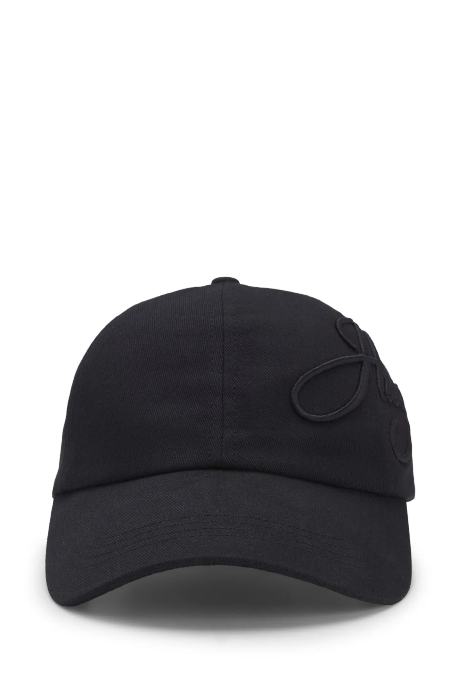 Logo-embroidered cap in cotton twill