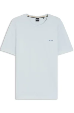 Logo-embroidered T-shirt in stretch cotton