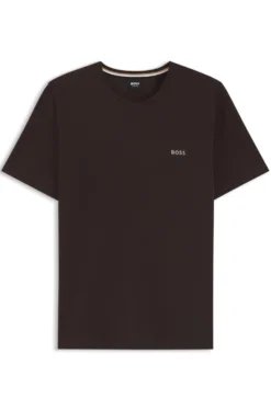 Logo-embroidered T-shirt in stretch cotton