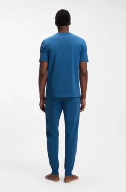 Logo-embroidered T-shirt in stretch cotton