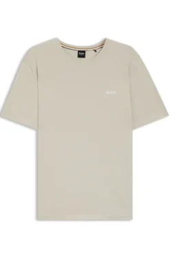 Logo-embroidered T-shirt in stretch cotton