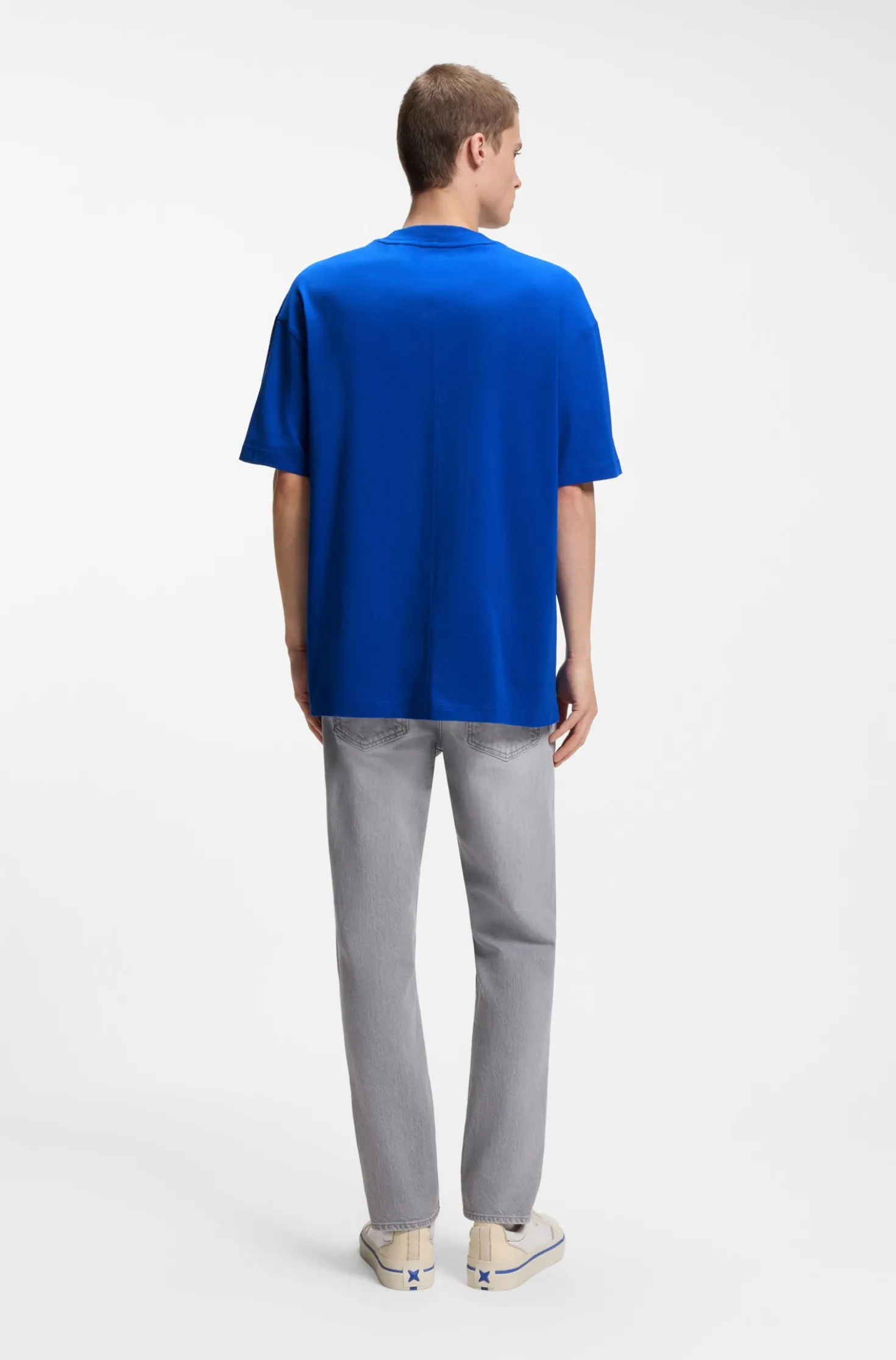 Logo-flag T-shirt in cotton jersey