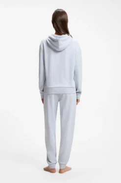 Logo hoodie with signature-stripe cords