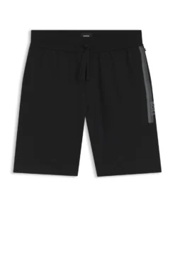 Logo-print loungewear shorts in cotton terry
